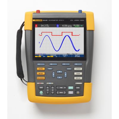 FLUKE-190-202-III | Oscilloscope numérique portable ScopeMeter, 2 voies 200 MHz, entrées flottantes 