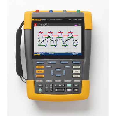 FLUKE-190-204-III | Oscilloscope numérique portable ScopeMeter, 4 voies 200 MHz, entrées flottantes 