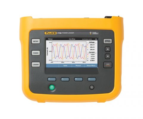 FLUKE-1738/FPC-EU | Enregistreur de qualité d'énergie triphasé FLUKE-1738/ EUS avec sondes de courant et Fluke Premium Care 1 an