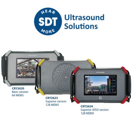 CRYSOUND-SERIE | Caméras d'imagerie acoustique série SDT CRYSOUND 2600, recherche et localisation fuites d'air comprimé, gaz...