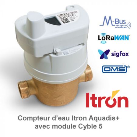 CYBLE-5 | Module radio Cyble 5 Itron RF multi-protocole (M-Bus, LoRaWAN, OMS, Sigfox) pour compteur d'eau