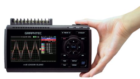 GL260 | Enregistreur graphique de données autonome compact 10 voies (V, °C, %HR) avec mémoire intégrée 8 Go