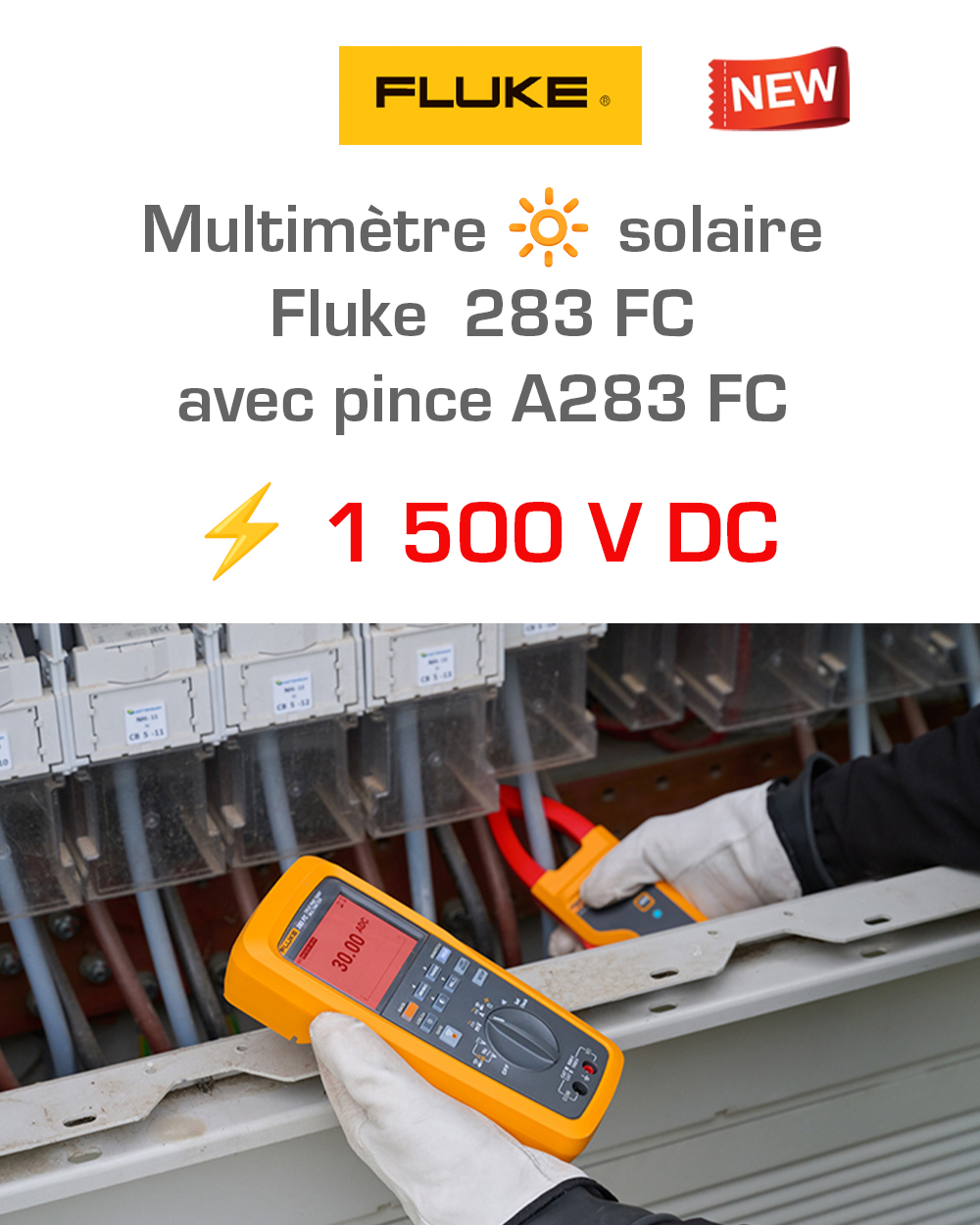 Multimètre solaire Fluke 283 FC