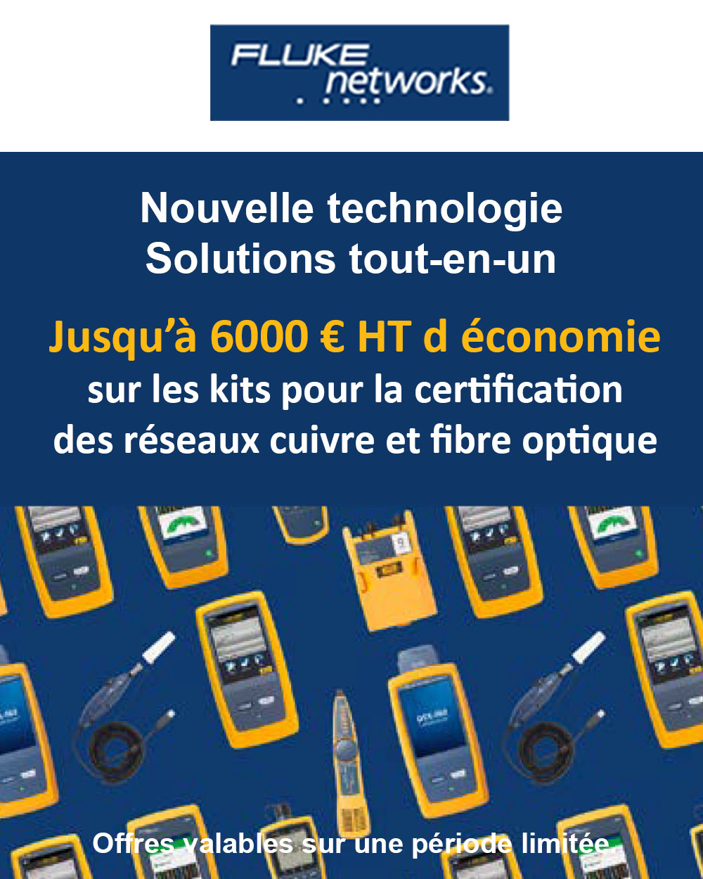 Promotions Fluke networks automne 2024